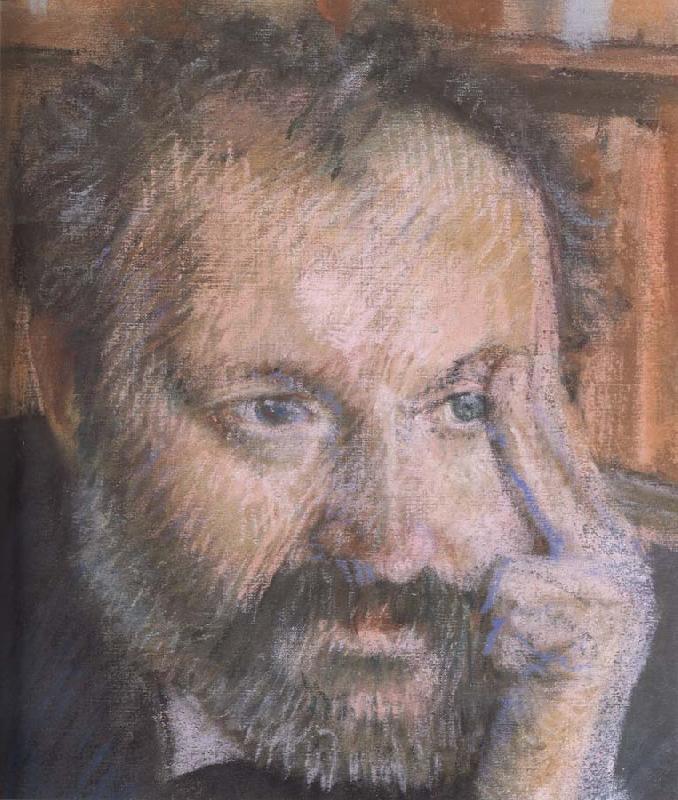 Edgar Degas Detail of  Portrait of the man